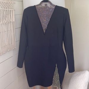 Black bandage mini dress